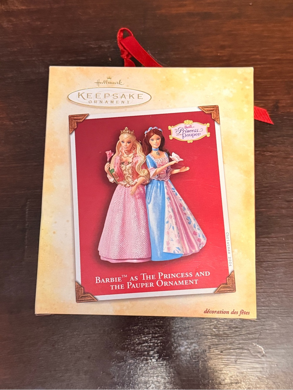 Hallmark Barbie as The Princess and The Pauper Christmas ornament Brand New